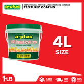 A-Plus® Premium Acrylic Textured Coating (4L) | Decorative & Protective Wall Finish