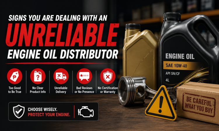 Signs You are Dealing with an Unreliable Engine Oil Distributor in the Philippines