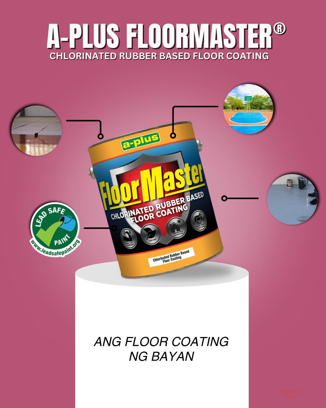 A-PLUS FLOORMASTER CHLORINATED RUBBER BASED FLOOR COATING 4L