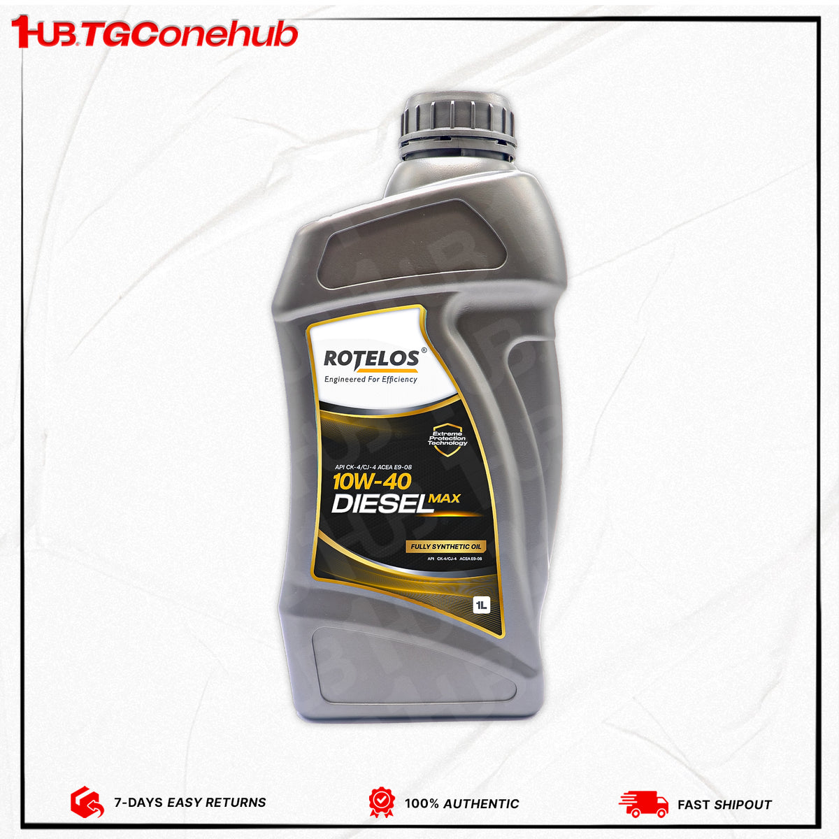 Rotelos Engine Oil TGEO-CK41040P1 10W-40 CK-4 GII+GIII 1L