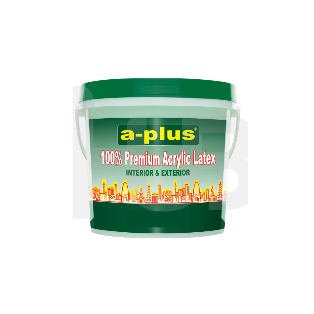 A-PLUS 100% PREMIUM ACRYLIC LATEX INTERIOR & EXTERIOR PAINTS 4L