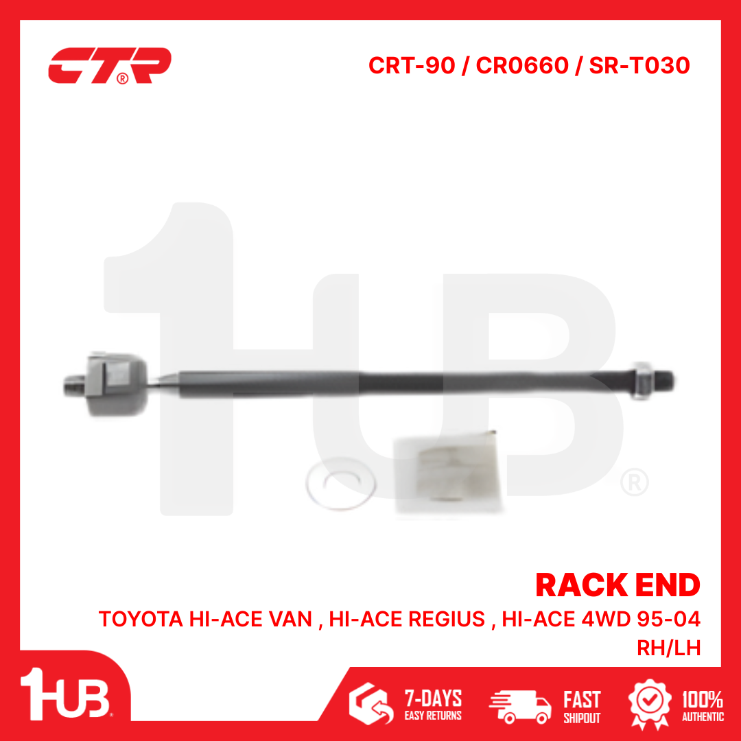 CTR RACK END TOYOTA HI-ACE VAN , HI-ACE REGIUS , HI-ACE 4WD 95-04 RH/LH 45503-29575 CRT-90 / CR0660 / SR-T030 ( 1 PC )