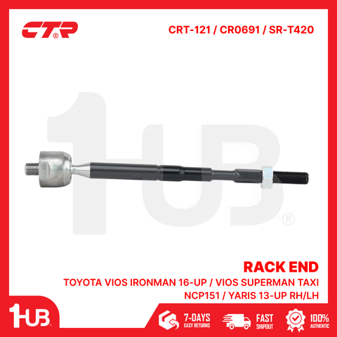 CTR RACK END TOYOTA VIOS IRONMAN 16-UP / VIOS SUPERMAN TAXI NCP151 / YARIS 13-UP RH/LH 45510-0D460 CRT-121 / CR0691 / SR-T420 ( 1 PC )