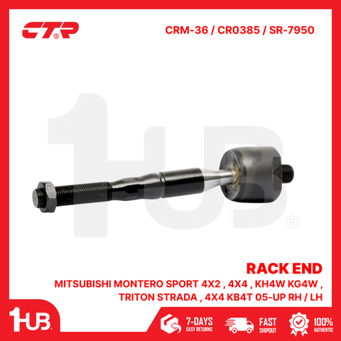CTR RACK END MITSUBISHI MONTERO SPORT 4X2 , 4X4 , KH4W KG4W , TRITON STRADA , 4X4 KB4T 05-UP RH / LH 4410A173T CRM-36 / CR0385 / SR-7950 ( 1 PC )