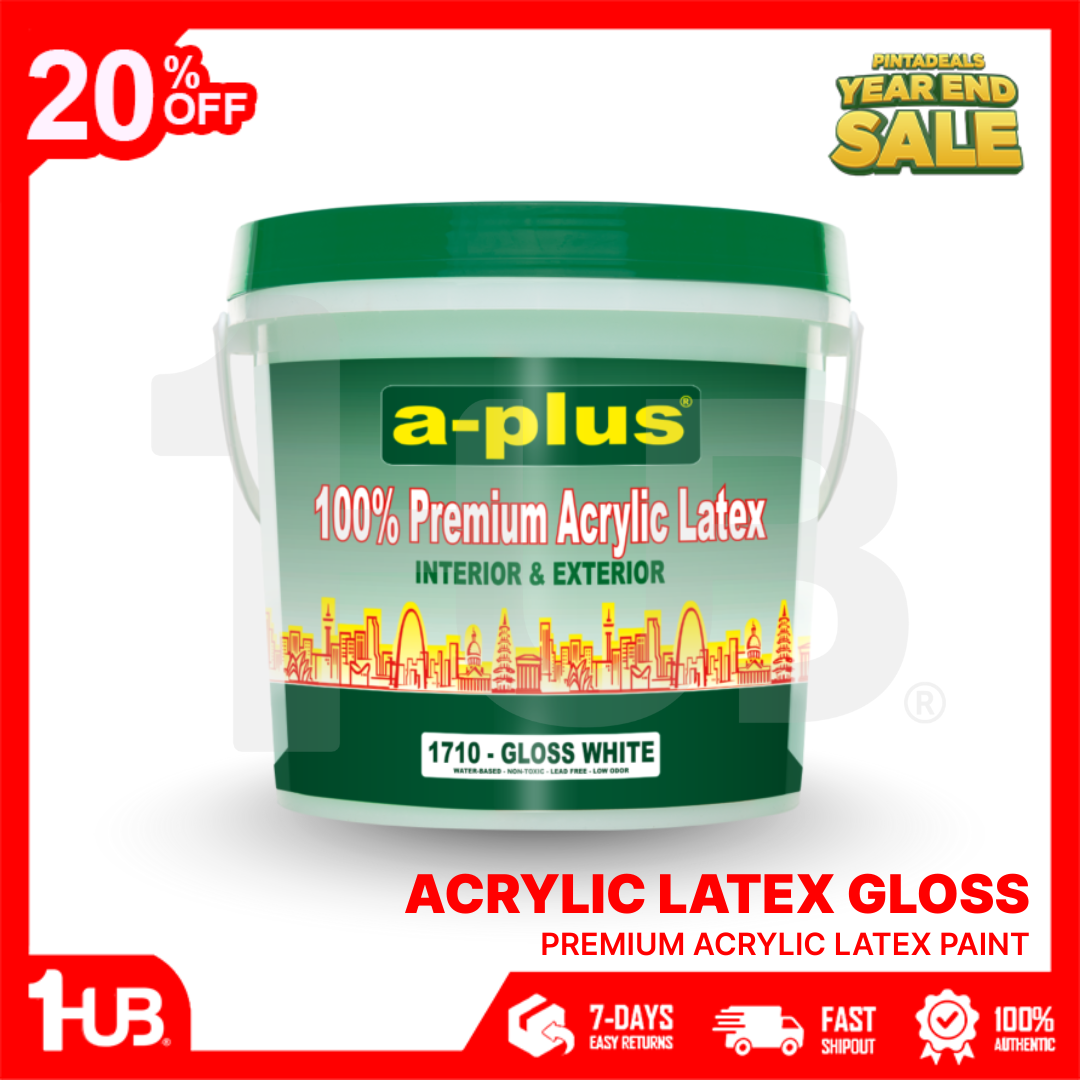 A-Plus® 100% Premium Acrylic Latex Gloss Paint