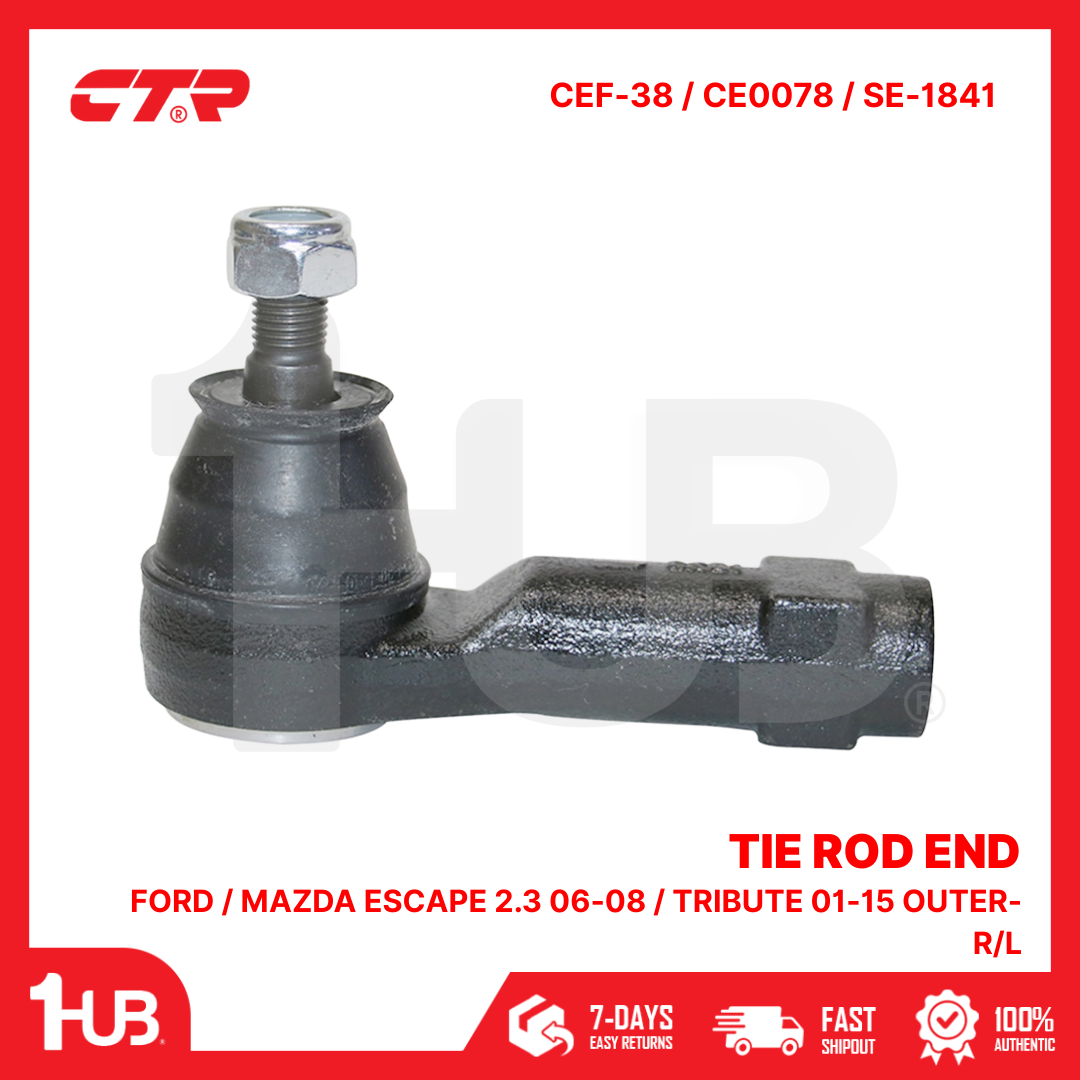 CTR TIE ROD END FORD / MAZDA ESCAPE 2.3 06-08 / TRIBUTE 01-15 OUTER-R/L 5L8Z-3A130-AA CEF-38 / CE0078 / SE-1841 ( 1 PC )