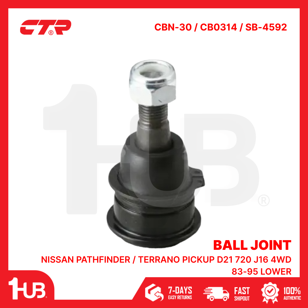 CTR BALL JOINT NISSAN SENTRA B12 B14 B15 87-92 LOWER 40160-50A00 CBN-30 / CB0314 / SB-4592 ( 1 PC )