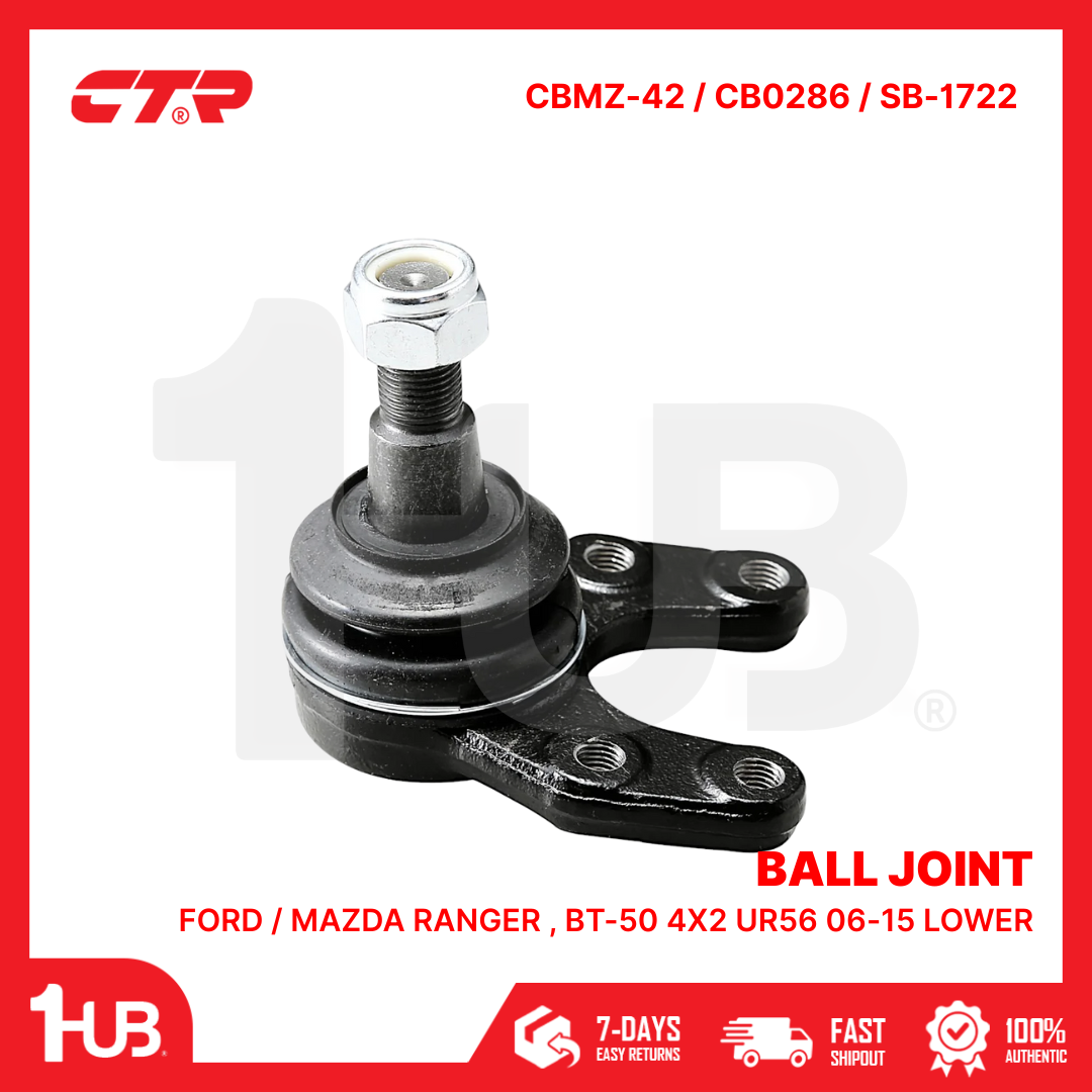 CTR BALL JOINT FORD / MAZDA RANGER , BT-50 4X2 UR56 06-15 LOWER UR58-34-550 CBMZ-42 / CB0286 / SB-1722 ( 1 PC )
