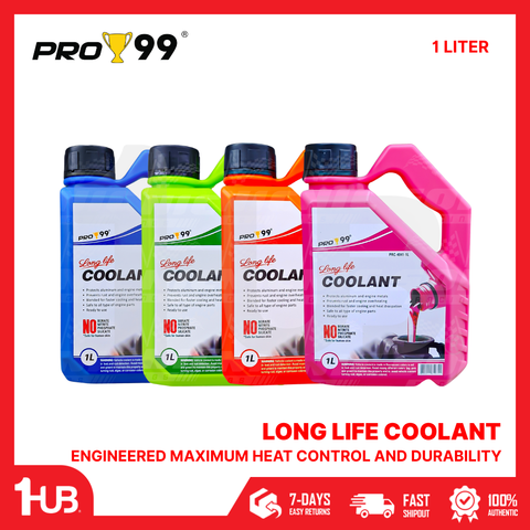 PRO99 Long Life Coolant 1 Liter | High-Performance Engine Radiator Coolant | Anti-Overheat Protection