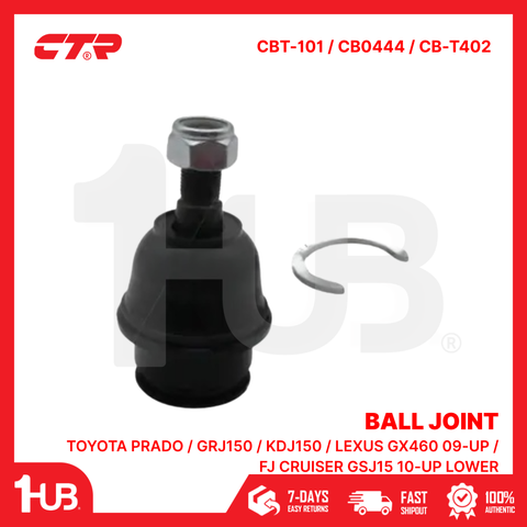 CTR BALL JOINT TOYOTA PRADO / GRJ150 / KDJ150 / LEXUS GX460 09-UP / FJ CRUISER GSJ15 10-UP LOWER 48068-60040 CBT-101 / CB0444 / CB-T402 ( 1 PC )
