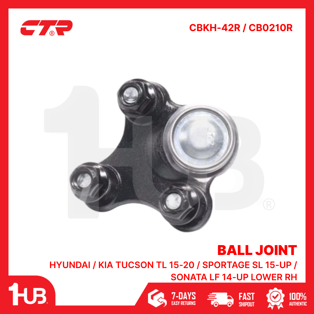CTR BALL JOINT HYUNDAI / KIA TUCSON TL 15-20 / SPORTAGE SL 15-UP / SONATA LF 14-UP LOWER RH 54530-C1100 / 54530-D3100 CBKH-42R / CB0210R ( 1 PC )