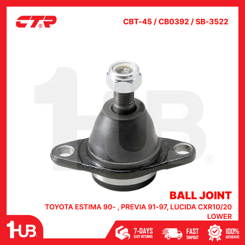 CTR BALL JOINT TOYOTA ESTIMA 90- , PREVIA 91-97, LUCIDA CXR10/20 LOWER 43330-29235 CBT-45 / CB0392 / SB-3522 ( 1 PC )