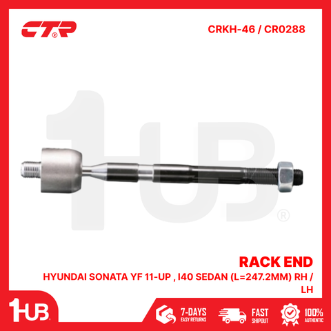 CTR RACK END HYUNDAI SONATA YF 11-UP , I40 SEDAN (L=247.2MM) RH / LH 57724-3Z000 CRKH-46 / CR0288 ( 1 PC )