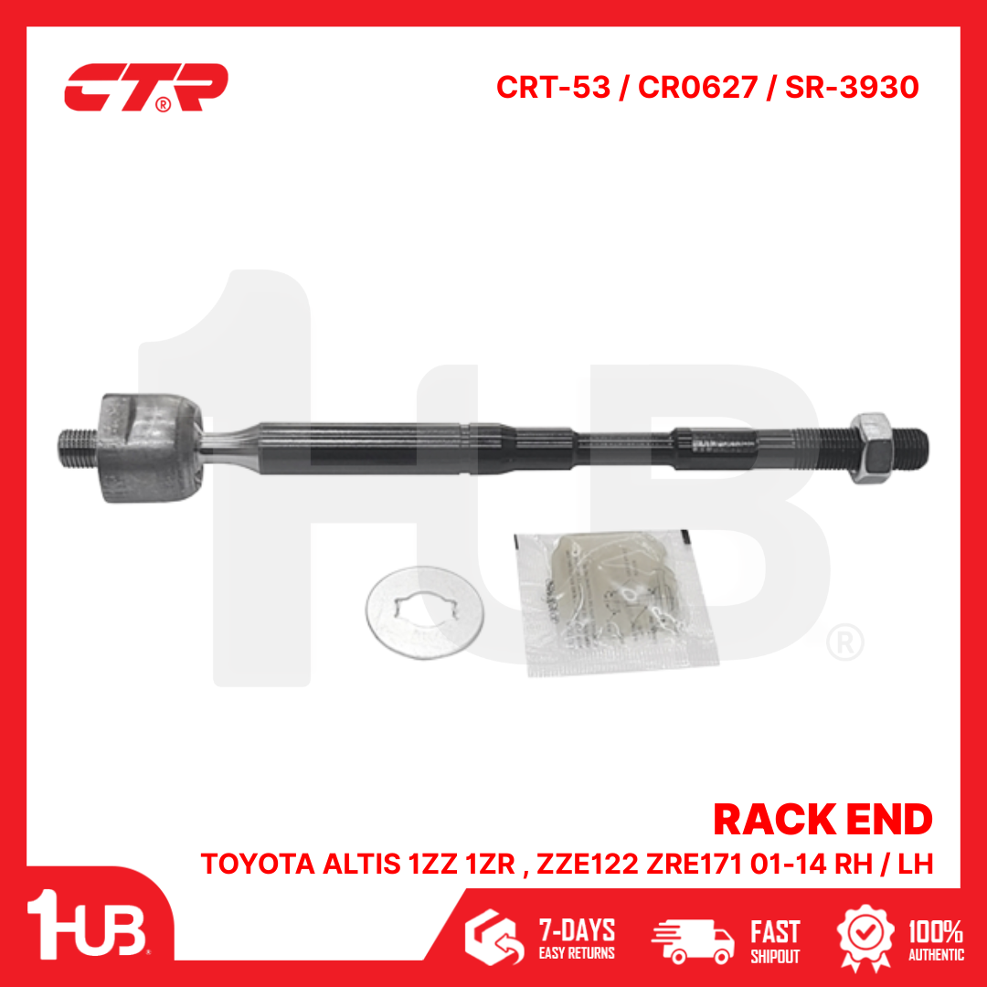 CTR RACK END TOYOTA ALTIS 1ZZ 1ZR , ZZE122 ZRE171 01-14 RH / LH 45503-02060 CRT-53 / CR0627 / SR-3930 ( 1 PC )