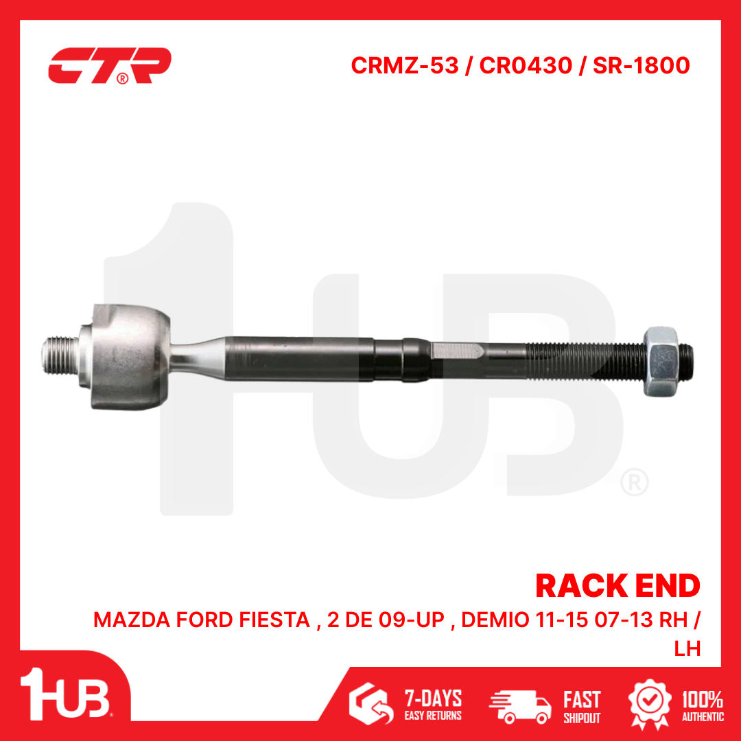 CTR RACK END MAZDA FORD FIESTA , 2 DE 09-UP , DEMIO 11-15 07-13 RH / LH D651-32-240 CRMZ-53 / CR0430 / SR-1800 ( 1 PC )