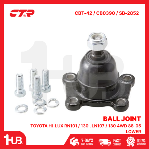CTR BALL JOINT TOYOTA HI-LUX RN101 / 130 , LN107 / 130 4WD 88-05 LOWER 43330-39265 CBT-42 / CB0390 / SB-2852 ( 1 PC )