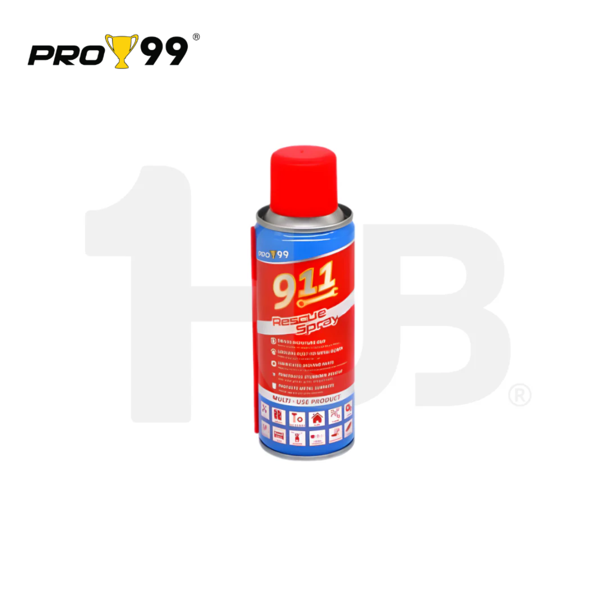 PRO99 911 RESCUE SPRAY RESCUE SPRAY MULTI-PURPOSE LUBRICANT WITH SMART SPRAYER NOZZLE CHAIN LUBE PLRS-1143