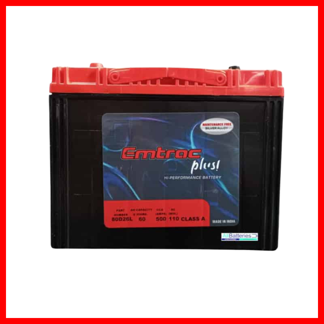 EMTRAC CAR BATTERY 2SM / N50L TITANIUM 80D26L( 1 PC )