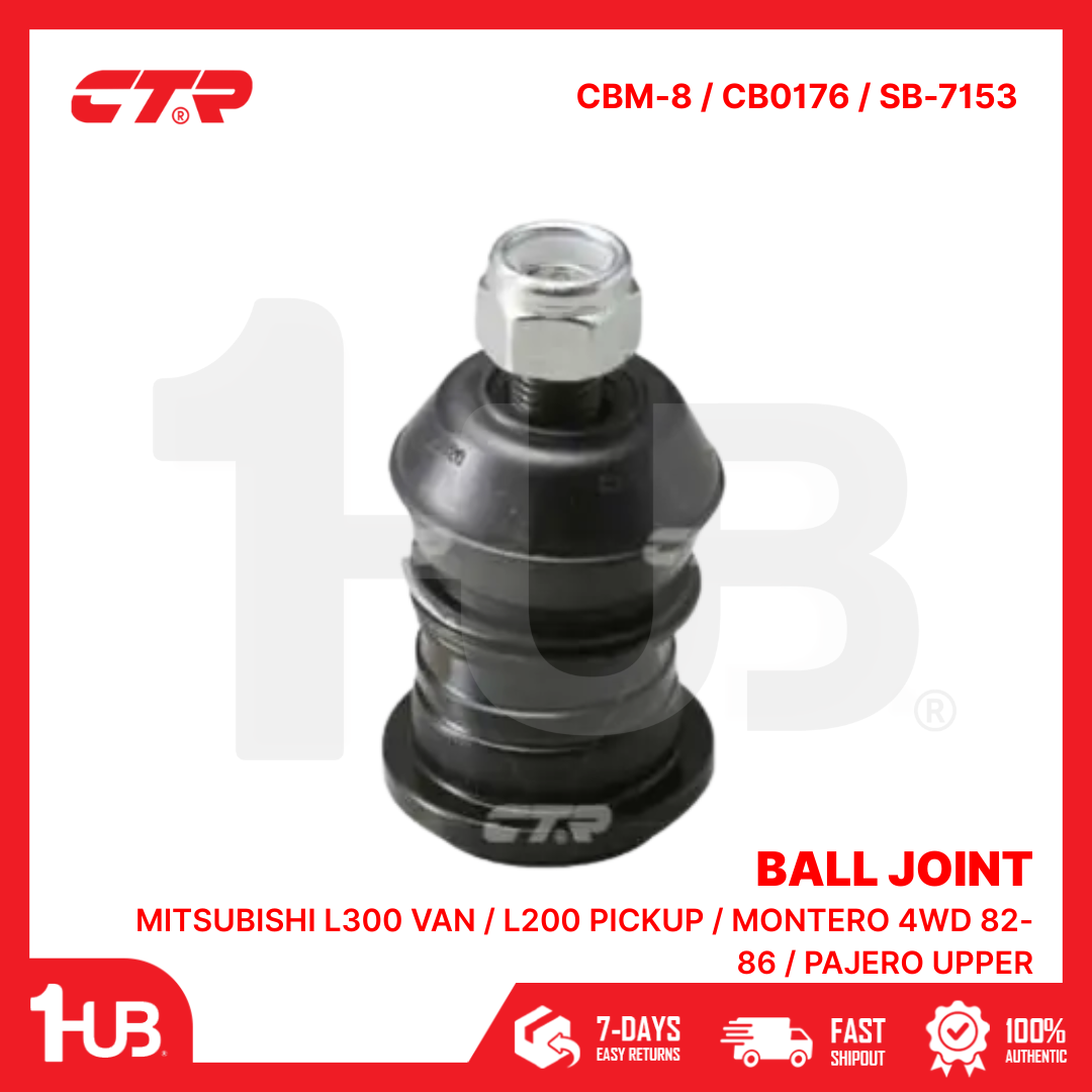 CTR BALL JOINT MITSUBISHI L300 VAN / L200 PICKUP / MONTERO 4WD 82-86 / PAJERO UPPER MB176309 CBM-8 / CB0176 / SB-7153 ( 1 PC )