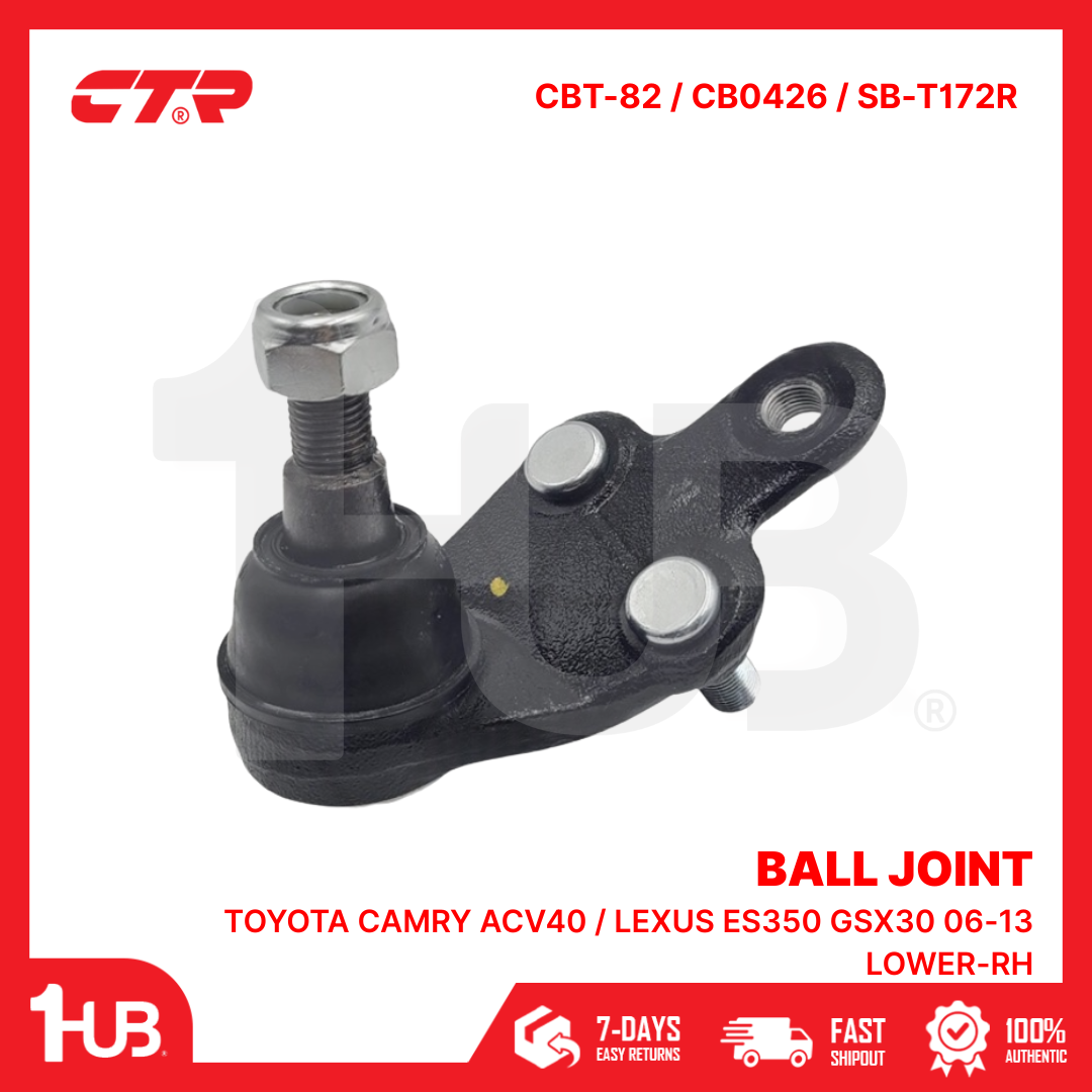 CTR BALL JOINT TOYOTA CAMRY Acv40 / LEXUS Es350 GSX30 06-13 LOWER-RH 43330-39775 CBT-82 / CB0426 / SB-T172R ( 1 PC )