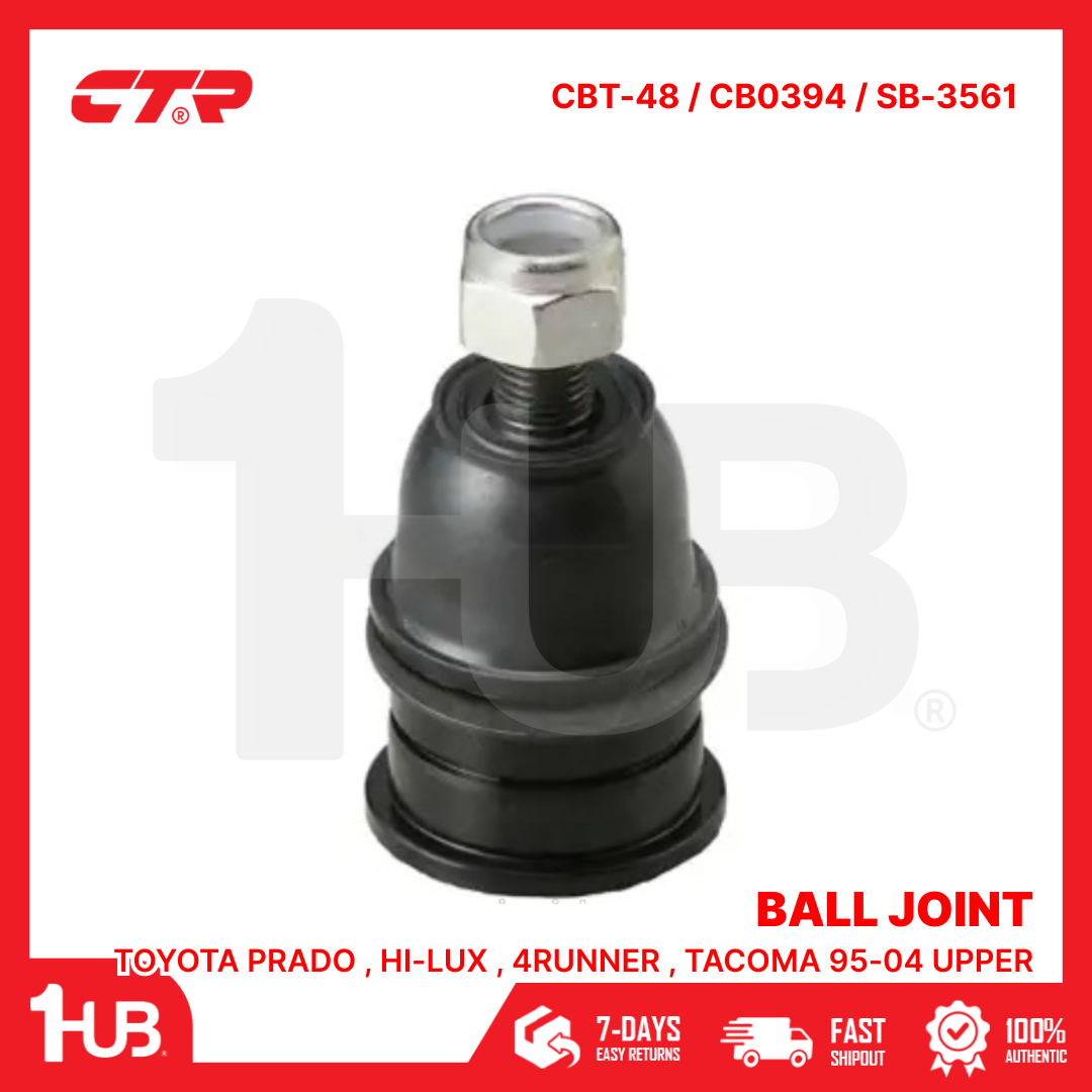 CTR BALL JOINT TOYOTA PRADO , HI-LUX , 4RUNNER , TACOMA 95-04 UPPER 43310-39016 CBT-48 / CB0394 / SB-3561 ( 1 PC )