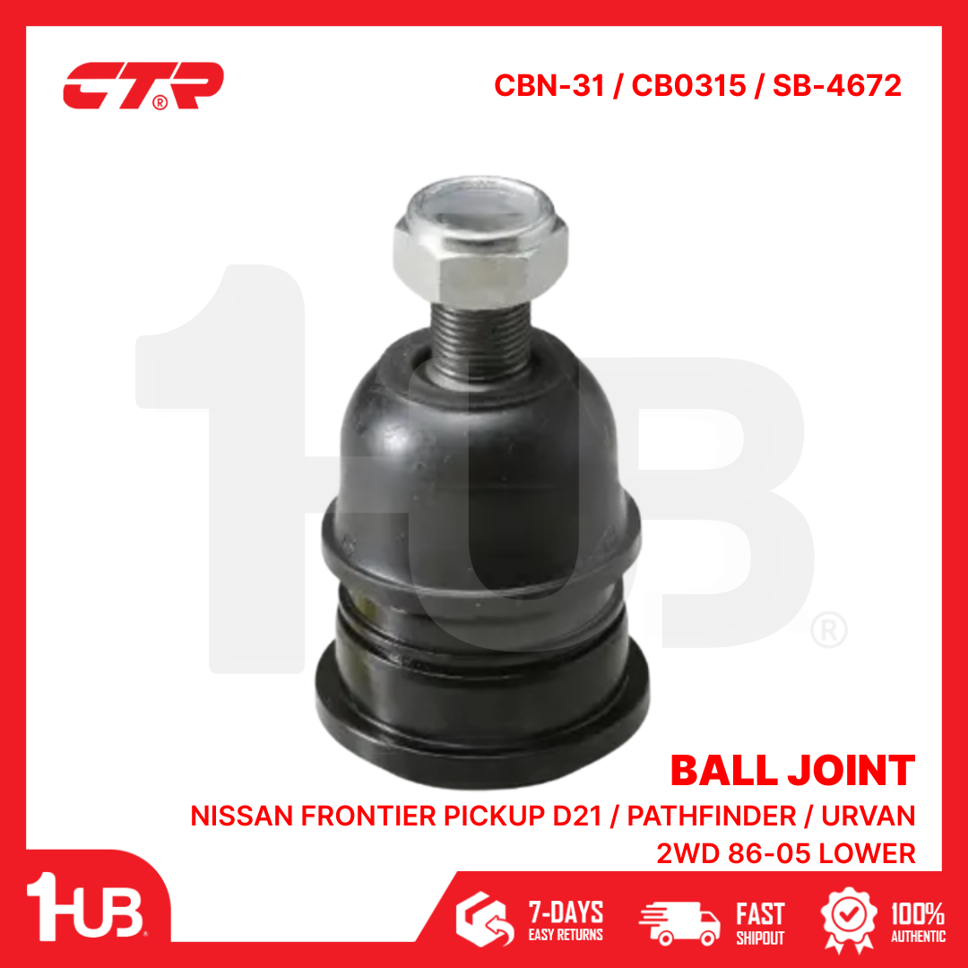 CTR BALL JOINT NISSAN FRONTIER PICKUP D21 / PATHFINDER / URVAN 2WD 86-05 LOWER 40160-01G50 CBN-31 / CB0315 / SB-4672 ( 1 PC )