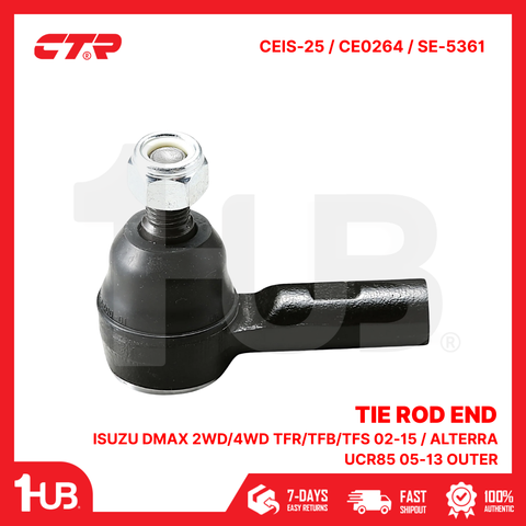 CTR TIE ROD END ISUZU DMAX 2WD/4WD TFR/TFB/TFS 02-15 / ALTERRA UCR85 05-13 OUTER 97304-928 CEIS-25 / CE0264 / SE-5361 ( 1 PC )