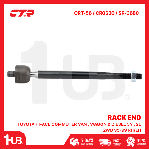 CTR RACK END TOYOTA HI-ACE COMMUTER VAN , WAGON & DIESEL 3Y , 2L 2WD 95-99 RH/LH 45503-29565 CRT-56 / CR0630 / SR-3680 ( 1 PC )