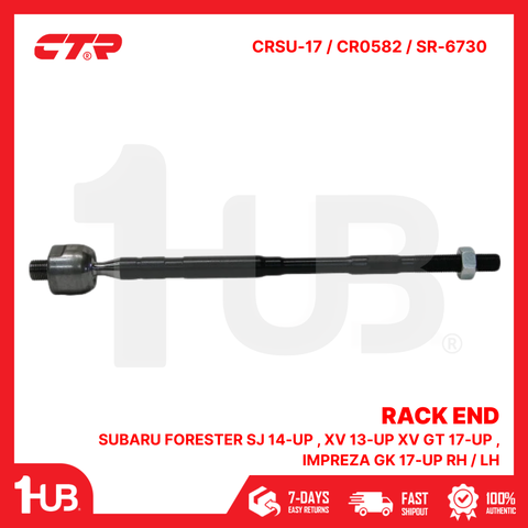 CTR RACK END SUBARU FORESTER SJ 14-UP , XV 13-UP XV GT 17-UP , IMPREZA GK 17-UP RH / LH 34160-SC020 CRSU-17 / CR0582 / SR-6730 ( 1 PC )