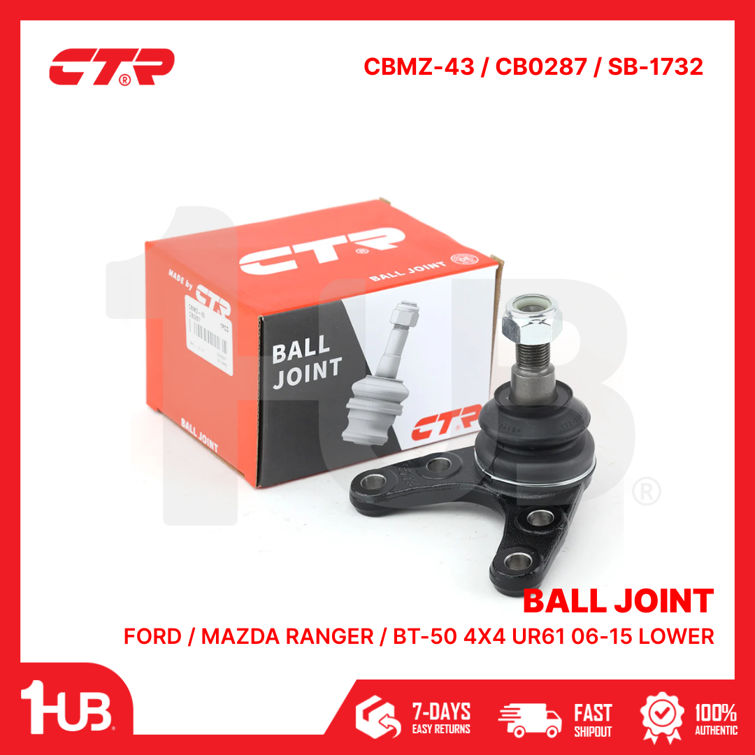 CTR BALL JOINT FORD / MAZDA RANGER / BT-50 4X4 UR61 06-15 LOWER UR61-34-550 CBMZ-43 / CB0287 / SB-1732 ( 1 PC )