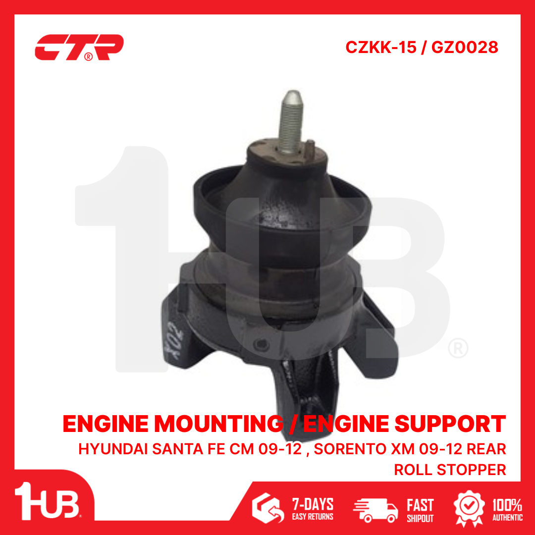 CTR ENGINE MOUNTING / ENGINE SUPPORT HYUNDAI SANTA FE CM 09-12 , SORENTO XM 09-12 REAR ROLL STOPPER 21930-2P500 CZKK-15 / GZ0028 ( 1 PC )