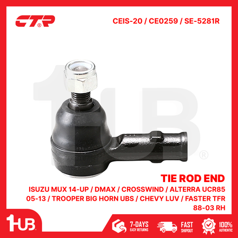 CTR TIE ROD END ISUZU MUX 14-UP / DMAX / CROSSWIND / ALTERRA UCR85 05-13 / TROOPER BIG HORN UBS / CHEVY LUV / FASTER TFR 88-03 RH 94459-480 CEIS-20 / CE0259 / SE-5281R ( 1 PC )