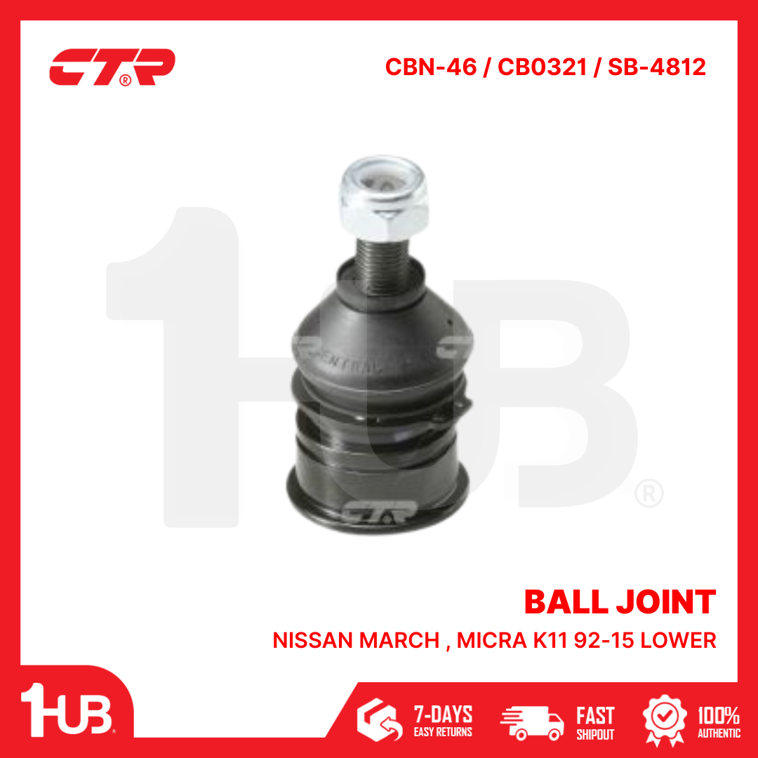 CTR BALL JOINT NISSAN MARCH , MICRA K11 92-15 LOWER 40160-4F100 CBN-46 / CB0321 / SB-4812 ( 1 PC )
