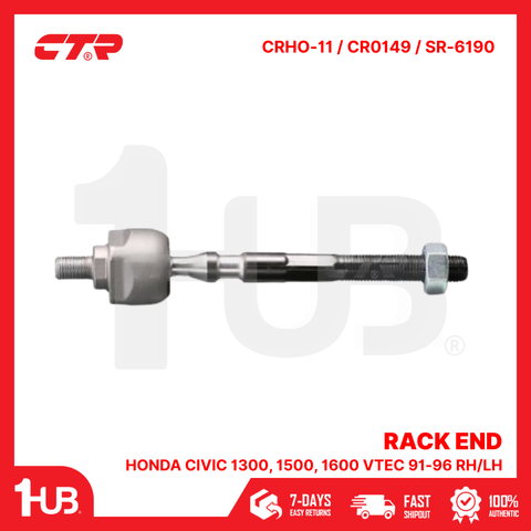 CTR RACK END HONDA CIVIC 1300, 1500, 1600 VTEC 91-96 RH/LH 53010-SR3-010 CRHO-11 / CR0149 / SR-6190 ( 1 PC )