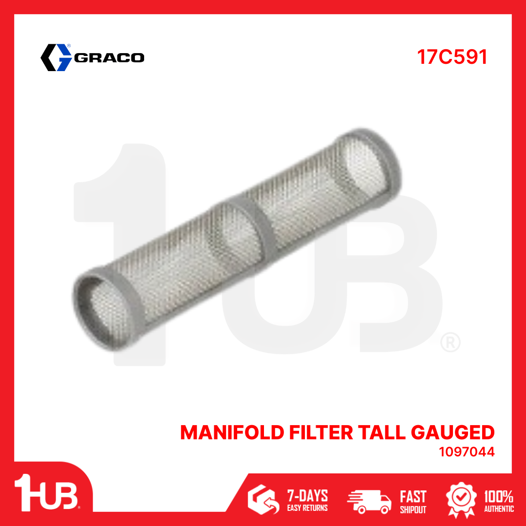GRACO MANIFOLD FILTER TALL GAUGED 17C591 ( 1 PC )