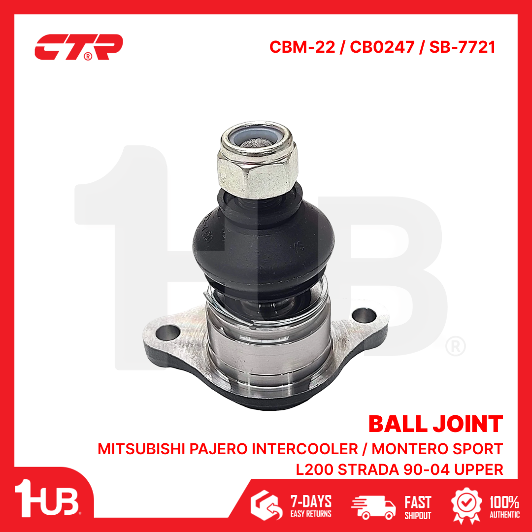 CTR BALL JOINT MITSUBISHI PAJERO INTERCOOLER / MONTERO SPORT L200 STRADA 90-04 UPPER MB860829 CBM-22 / CB0247 / SB-7721 ( 1 PC )
