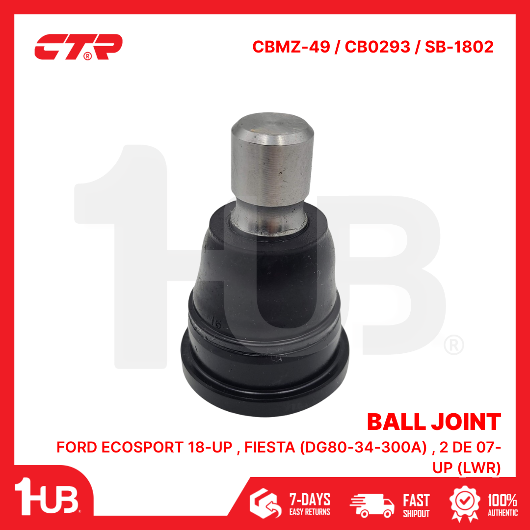 CTR BALL JOINT FORD ECOSPORT 18-UP , FIESTA (DG80-34-300A) , 2 DE 07-UP (LWR) CBMZ-49 / CB0293 / SB-1802 ( 1 PC )