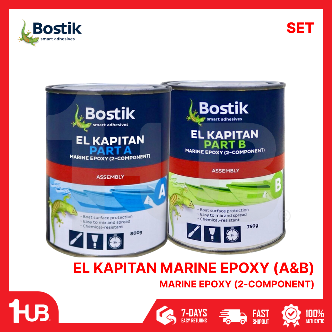 BOSTIK EL KAPITAN MARINE EPOXY 2 COMPONENT - PART A & B