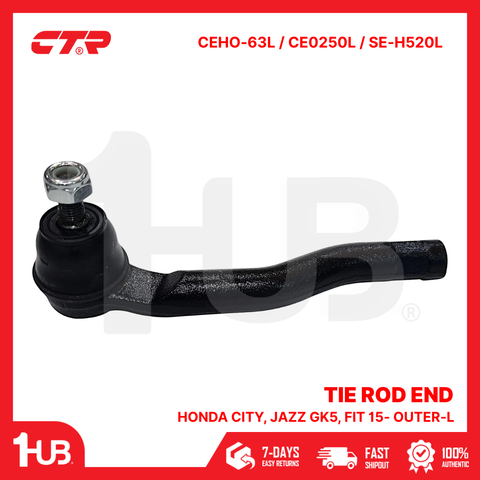 CTR TIE ROD END HONDA City, Jazz GK5, Fit 15- OUTER-L 53560-TST-003 CEHO-63L / CE0250L / SE-H520L ( 1 PC )