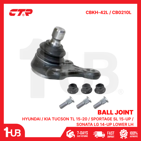 CTR BALL JOINT HYUNDAI / KIA TUCSON TL 15-20 / SPORTAGE SL 15-UP / SONATA LG 14-UP LOWER LH 54530-C1000 / 54530-D3000 CBKH-42L / CB0210L ( 1 PC )