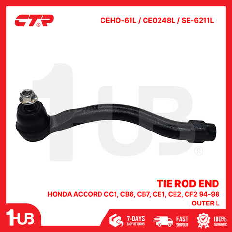 CTR TIE ROD END HONDA ACCORD CC1, CB6, CB7, CE1, CE2, CF2 94-98 OUTER L 53560-S1A-E CEHO-61L / CE0248L / SE-6211L ( 1 PC )