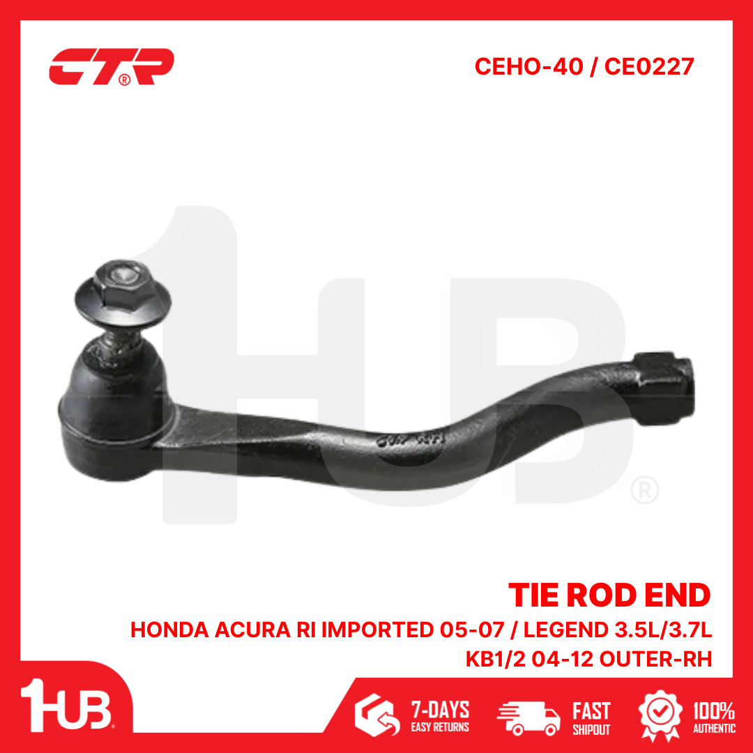 CTR TIE ROD END HONDA ACURA RI IMPORTED 05-07 / LEGEND 3.5L/3.7L KB1/2 04-12 OUTER-RH 540-SJA-014 CEHO-40 / CE0227 ( 1 PC )
