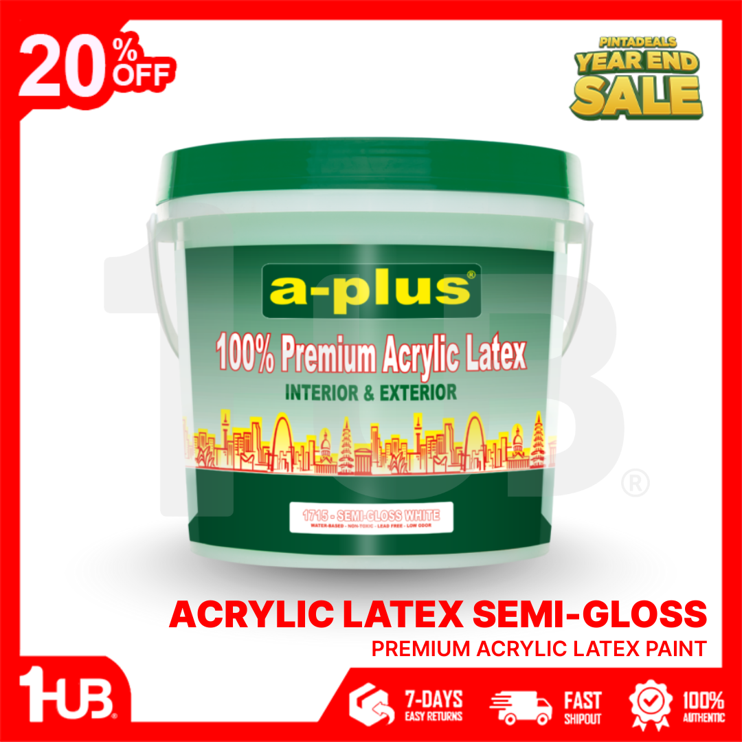 A-Plus® 100% Premium Acrylic Latex Semi-Gloss Paint