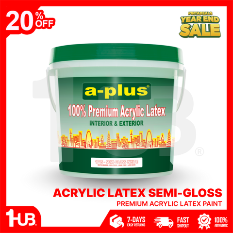 A-Plus® 100% Premium Acrylic Latex Semi-Gloss Paint