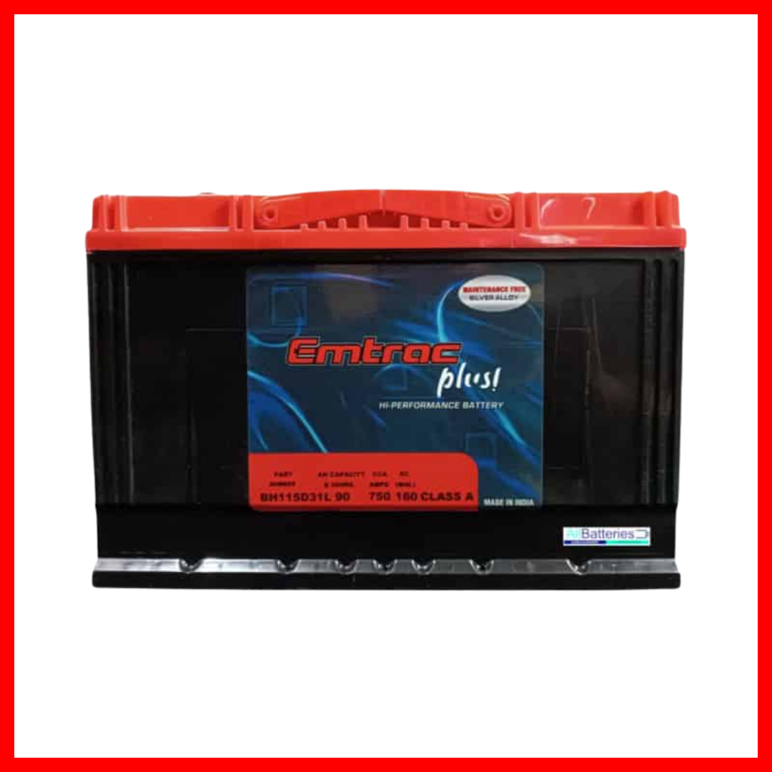 EMTRAC CAR BATTERY N70L/3SMF TITANIUM 3SM 115D31L( 1 PC )