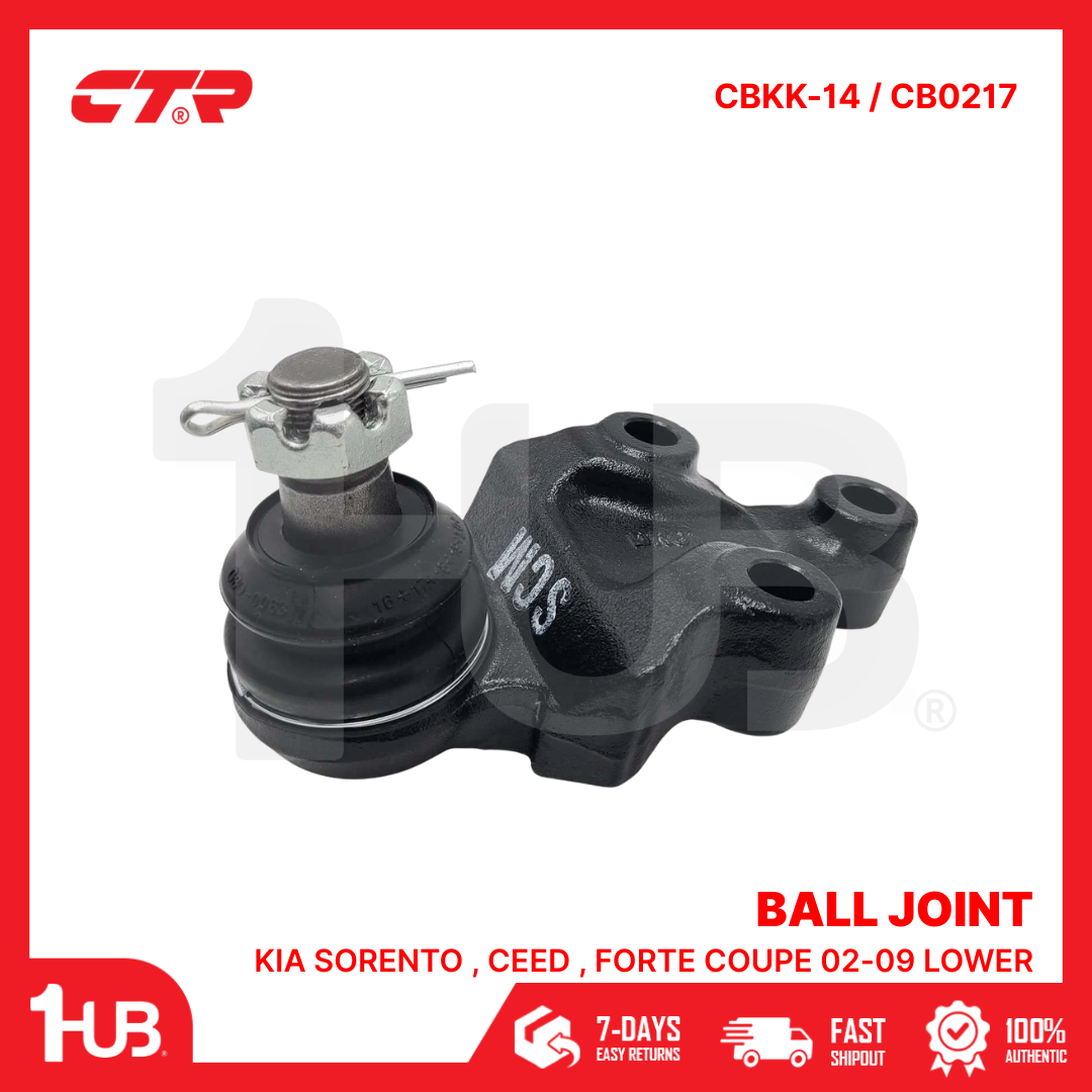 CTR BALL JOINT KIA SORENTO , CEED , FORTE COUPE 02-09 LOWER 54570-3E001 CBKK-14 / CB0217 ( 1 PC )