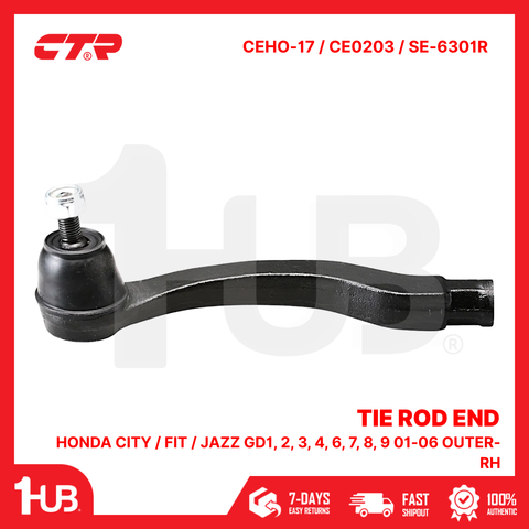 CTR TIE ROD END HONDA CITY / FIT / JAZZ GD1, 2, 3, 4, 6, 7, 8, 9 01-06 OUTER-RH 53540-SELT01 CEHO-17 / CE0203 / SE-6301R ( 1 PC )