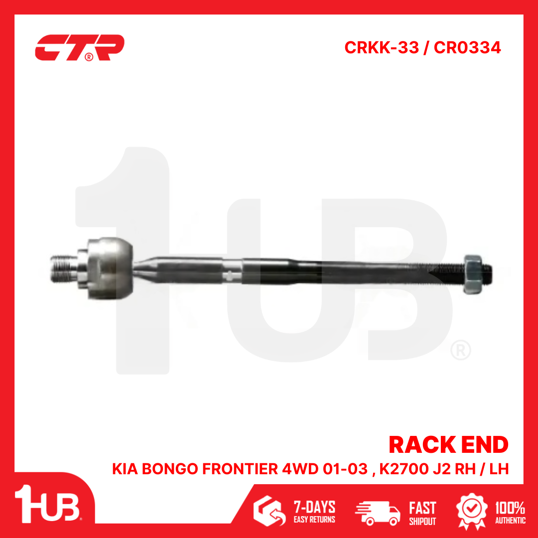CTR RACK END KIA BONGO FRONTIER 4WD 01-03 , K2700 J2 RH / LH 0K63C-32270A CRKK-33 / CR0334 ( 1 PC )
