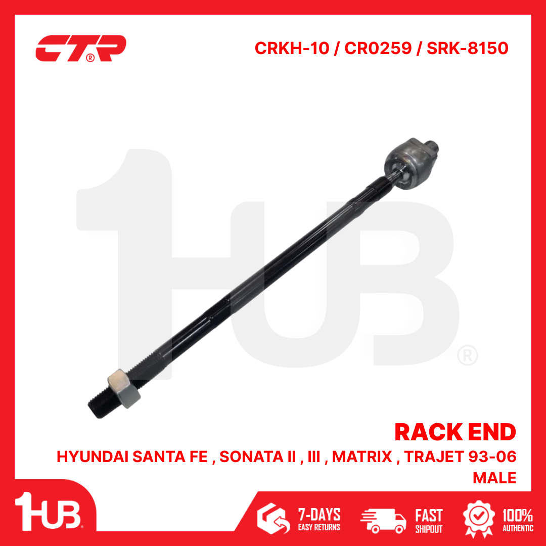 CTR RACK END HYUNDAI SANTA FE , SONATA II , III , MATRIX , TRAJET 93-06 MALE 57716-34000 CRKH-10 / CR0259 / SRK-8150 ( 1 PC )