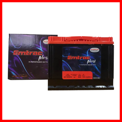 EMTRAC CAR BATTERY NS50 TITANIUM (MAINTENANCE FREE) BH85D23L( 1 PC )